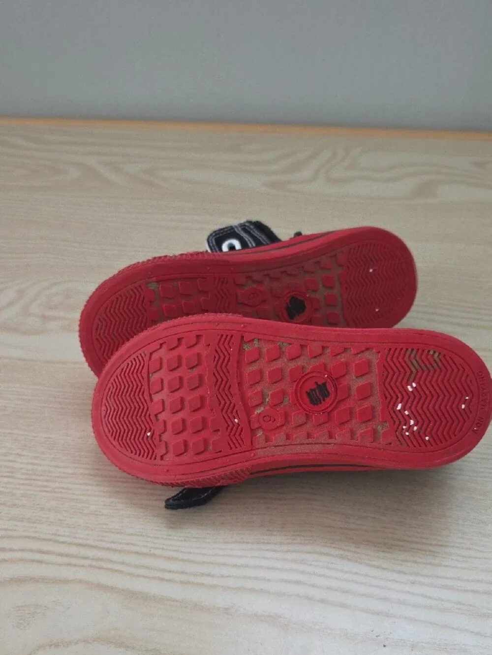 Disney Black, Red & White Mickey High-Top Sneakers for Kids